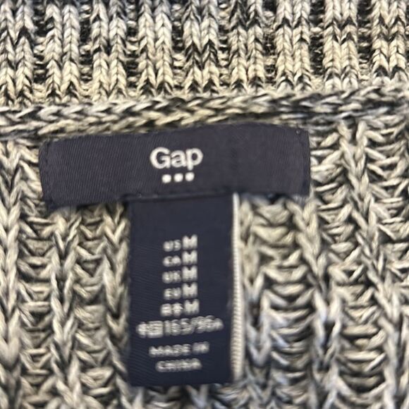 Gap black white front pocket open cardigan Size M EUC - Picture 8 of 9